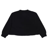 Stella McCartney Black Sweatshirt Crop With Brand Name Emb