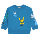 Stella McCartney Blue Sweatshirt With Earth And Sun Print