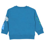 Stella McCartney Blue Sweatshirt With Earth And Sun Print