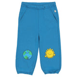 Stella McCartney Blue Joggers With Earth And Sun Print