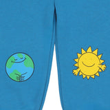 Stella McCartney Blue Joggers With Earth And Sun Print