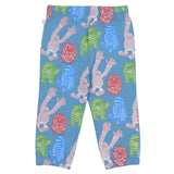 Stella McCartney Blue Joggers With Multi Monster Printed