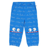 Stella McCartney Blue Joggers With Monster Graphic Printed