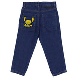 Stella McCartney Navy Jeans With Earth And Sun Emb