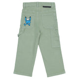 Stella McCartney Green Jeans With Brand Name Label