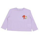 Stella McCartney Lilac T-Shirt With Heart Print