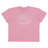Stella McCartney Pink T-Shirt With Brand Name Print