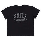 Stella McCartney Black T-Shirt With Brand Name Print