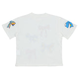 Stella McCartney White T-Shirt With Multi Bows Printed