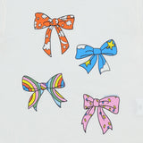 Stella McCartney White T-Shirt With Multi Bows Printed