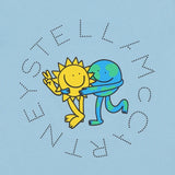 Stella McCartney Blue T-Shirt With Brand Name Print