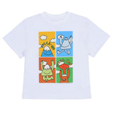 Stella McCartney White T-Shirt With Mountains Print