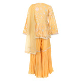 Rang Yellow Blossom Sharara Set