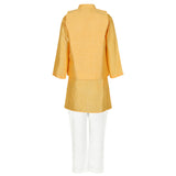 Rang Yellow Cord Work Kurta Set