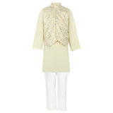 Rang Yellow Orchard Koti Kurta Set