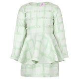Stella Rossa Green Plaid & Bow Dress