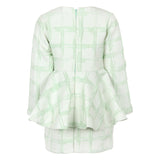 Stella Rossa Green Plaid & Bow Dress