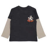 Mayoral Multicolor T-Shirt With Wolf Skating Print