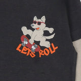 Mayoral Multicolor T-Shirt With Wolf Skating Print