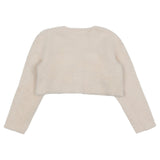 Mayoral Off White Cardigan Crop With Furr Emb