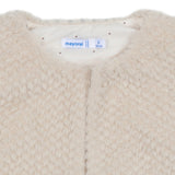 Mayoral Off White Shrug With Furr