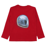 Mayoral Maroon T-Shirt With Race Track Print