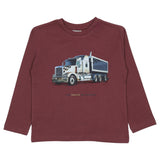 Mayoral Wine T-Shirt With Truck Print