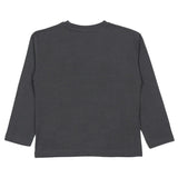 Mayoral Dark Grey T-Shirt With Animal Face Print Label