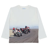 Mayoral White T-Shirt With Bike Print