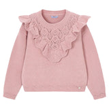 Mayoral Peach Sweater Crop With Brand Name