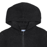 Mayoral Dark Grey Jacket Hooded Woolen