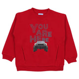 Mayoral Maroon Sweatshirt You Are Here Print