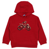 Mayoral Maroon Sweatshirt Hooded Bike Rider Print