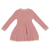 Mayoral Peach Dress Knitted With Pattern