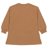 Mayoral Brown Dress With Girl Emb