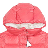 Moncler Red Hooded Down Jacket
