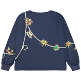 Molo Navy Blue Charmed Chain T-Shirt