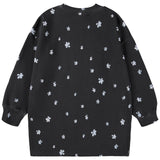 Molo Black Unicorn-Print Floral-Embellished Dress