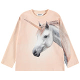 Molo Peach Unicorn Print Sweatshirt