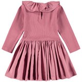 Molo Pink Ruffle Collar Dress
