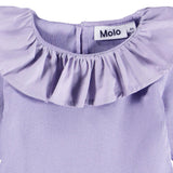 Molo Lilac Ruffle Collar Dress