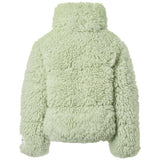 Molo Green Fluffy Faux Fur Jacket