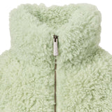 Molo Green Fluffy Faux Fur Jacket