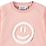 Molo Peach Smiling Face Sweatshirt