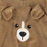 Molo Brown Velour Animal Face Sweatshirt