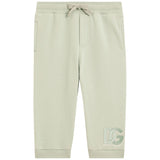 Dolce & Gabbana Green Joggers With Embroidered Logo