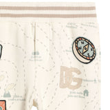 Dolce & Gabbana Ivory Map Print Joggers