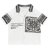 Dolce & Gabbana Black & White Majolica Print Shirt