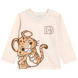 Dolce & Gabbana Beige Baby Leopard Print T-Shirt