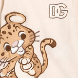 Dolce & Gabbana Beige Baby Leopard Print T-Shirt